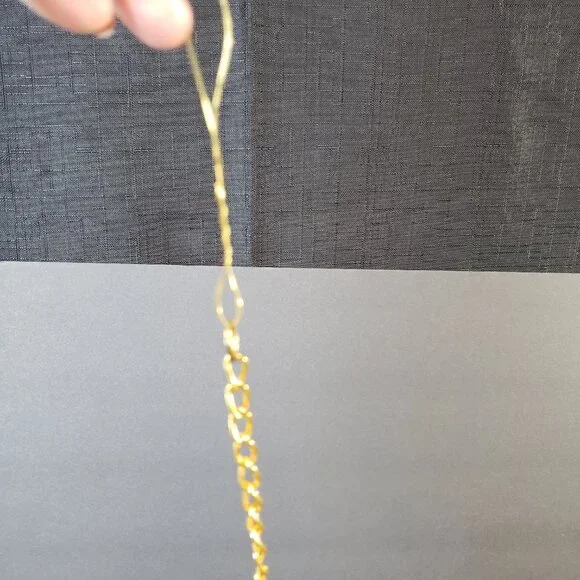 Hanging Gold Christmas Ornament Display Holder Decor 14" - Picture 4 of 11